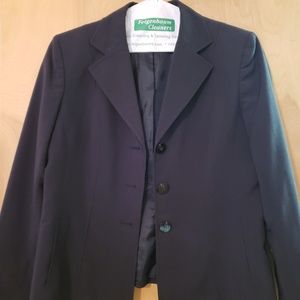 Evan Picone Black jacket subtle pinstripes